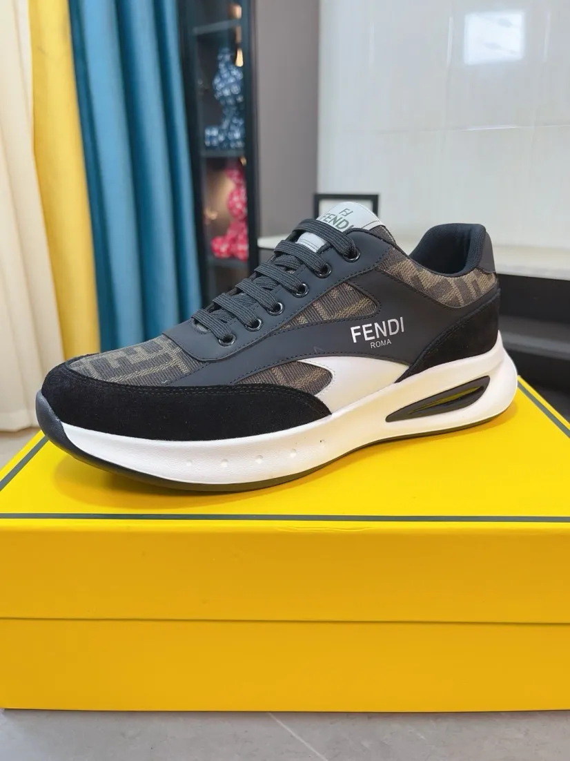 Men's men's shoes💰440🌹🌹[FENDI] Best-selling official website world premiere🔝Men's high-end brand of high-end shoes official website latest series: uppers are made of imported cowhide with specially designed fabrics➕mesh breathable lining. Make walking more convenient and comfortable! Compared with the official quality, Midea’s 1:1 replica. Create a fashionable personality to set off your uniqueness! A must-have for trendy men! Classic style. Men's sizes: 38-44.